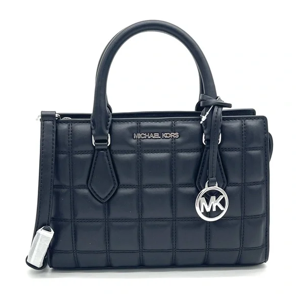 Michael Kors Black Quilted Sheila Satchel Crossbody Bag - Picture 3 of 9